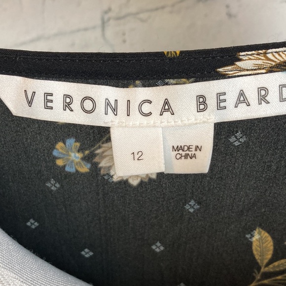 VERONICA BEARD wixson dress silk blend in black multi Size 12 designer luxury - Picture 13 of 16